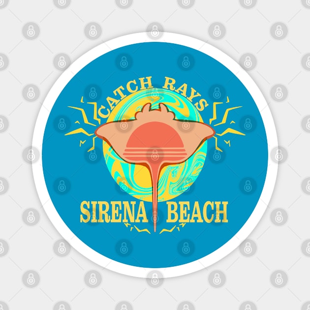 Super Sunshine - Catch Rays at Sirena Beach Magnet by FILU Cute